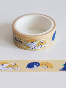 1PC Ins Style Japanese Cartoon Cat Dog Paper Tape DIY Cute Animal Tape Roll Journal Material Decorative Tape - Multicolor - View 15