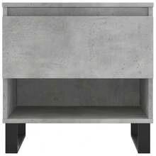 vidaXL 2 Stück Couchtische, Betongrau, 50x46x50 Cm, Holzwerkstoff - Grey - View 6