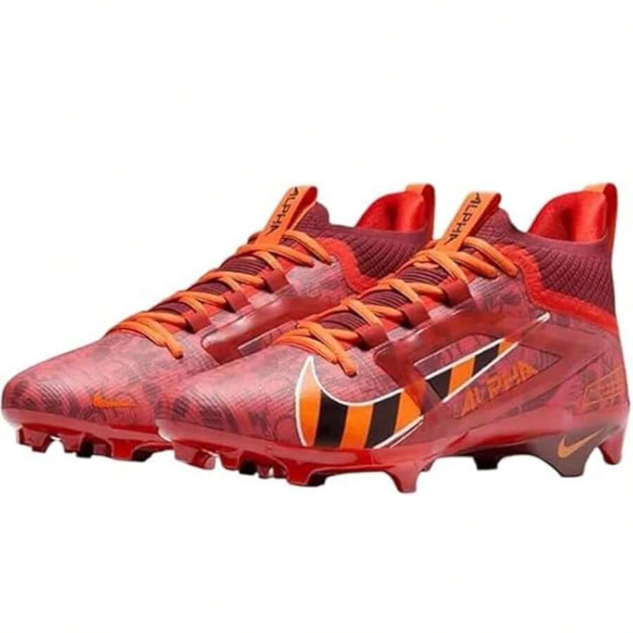 Nike Alpha Menace 4 Elite NRG FQ4046-600 Mens Red Black Football Cleats GBNC1518 - 紅色 - 查看 1