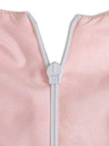 Women's Sweet Romantic Minimalist Vacation Daily Young Elegant Halter Backless Zipper Irregular Hem A-Line Loose Mid-Length Dress, Suitable For Valentine's Day Date - Baby Pink - View 9