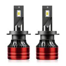 2 件 Roadsun H1 H7 H11 9005/HB3 9006/HB4 9012 9004 9007 H4 H13 880 升级汽车前照灯灯泡，60000LM 120W 6000K 冷白，高功率 CSP 亮芯片，1:1 精确光束模式，亮度提高 700%，易于安装 - 紅色 - 查看 20