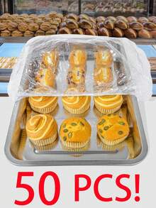 50/10 蛋糕托盘防尘罩（A、B 长度应小于 70 厘米/27.6 英寸），派对罩，烘焙室蛋糕配件，厨房食品保鲜工具，水果蔬菜面包食品罩 - 彩色 - 查看 8