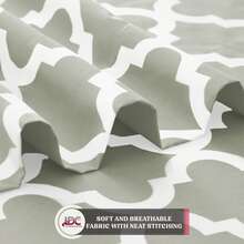 Lux Decor 4 Pieces Quatrefoil Bed Sheets - Stylish Comfy Bedding Set - Hotel Luxury Skin Friendly Cooling Sheets & Pillowcases Without Filler - Classic Collection With 16 Inches Deep Pocket - Shrinkage & Fade Resistant, Valentine's Day Bedroom, Spring Bedding Refresh, Guest Room Essentials, Dorm Room Bedding, Premium Bed Linens, Easy Care Sheets, Hypoallergenic Fabric, Year-Round Comfort, Master Bedroom Update, Matching Bedding Set, Hotel Quality Linens - 灰褐色 - 查看 8