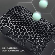 CHCYCLE Motorcycle Gel Seat Cushion, Honeycomb Structure Breathable Anti-Slip Shock-Absorbing Seat Pad For Rear Passenger, Suitable For Long-Distance Riding - Motorcycle Seat Cushion - View 6