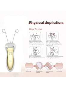 Women's Electric Facial Hair Remover, Beauty Painless Hair Removal Device For Body, Arms, LCD Display - Multicolor - View 11