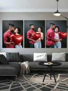 3件套定制帆布墙画,个性化无框海报,温馨有框帆布画,婚礼纪念品,母亲节礼物,毕业纪念品,个性化纪念礼物,适用于婚礼、母亲节、父亲节、毕业典礼、生日、房间装饰,可定制商品,卧室装饰,定制礼物,图片,照片,有框墙画,送给闺蜜的礼物,送给家人的礼物,生日礼物,送给男友、女友、家人、爱人、朋友的礼物 - 彩色 - 查看 6