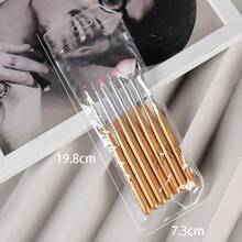 7件套新款美甲画笔套装，包括美甲花卉画笔、美甲线条画笔、雕刻画笔，金色手柄，批发 - 彩色 - 查看 8