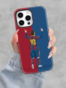 Selected Football 10 Jersey Printed All Inclusive Mixed Color Phone Case, Suitable For IPhone17PRO MAX/17 AIR/15ProMax/16PROMAX/GalaxyS22/S23/S24/S23 Plus/S24 Ultra/S25/A15/A33/A23. A Must-Have For Commuting - Fade Resistant, Flawless, Suitable As A Gift For  Day, Independence Day, Valentine's Day, Or Birthdays Of Family And Friends. - White - View 2
