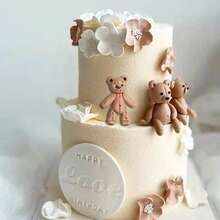 Cartoon Bear DIY Crystal Epoxy Silicone Mold - White - View 2