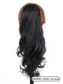 Layered Half-Up Ponytail Synthetic Wig, Realistic Hair, Relaxed Waterfall Wig Ponytail - Multicolor - View 3