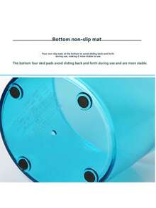 Máquina de hielo con manivela, trituradora de hielo manual, mini máquina de granizados, trituradora de hielo para niños y uso doméstico, multiusos - Celeste - Ver 5