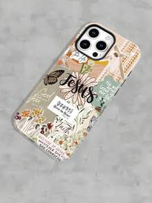 Selected Christian Inspirational Collage Printed All Inclusive Mixed Color Phone Case, Suitable For IPhone17PRO MAX/17 AIR/15ProMax/16PROMAX/GalaxyS22/S23/S24/S23 Plus/S24 Ultra/S25/A15/A33/A23. A Must-Have For Commuting - Fade Resistant, Flawless, Suitable As A Gift For  Day, Independence Day, Valentine's Day, Or Birthdays Of Family And Friends. - White - View 6