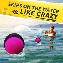 1pc Durable Elastic Water Ball - Bouncy Beach Ball, Colorful Soft Elastic Pool Ball, Suitable For Swimming Pool, Beach And Outdoor Activities | Fun Pool Accessory - Multicolor - View 3