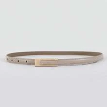 1pc Women's PU Leather Skinny Waist Belt With Buckle - Multicolor - View 6