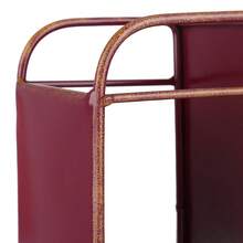 Botellero decorativo de escritorio con forma de letra O, de hierro resistente, para exhibición y almacenamiento, decoración del hogar - Burdeos - Ver 9