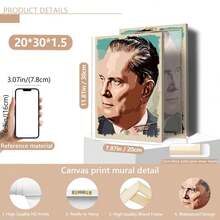 1pc Joseph Beuys Topo Pop Art Poster Art Gift, Suitable For Bedroom, Office, Living Room, Wall Decor, Home And Dorm Decor Canvas Wall Art, Fashion Girl Art, Inspirational Quote Art, Home Decor, Wall Hanging Canvas - Multicolor - View 14