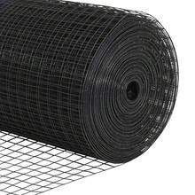 vidaXL 50 X 0,5 M (25 X 25 Mm Netz) Stahl Und PVC Zaunpfosten, Grau - A - View 11