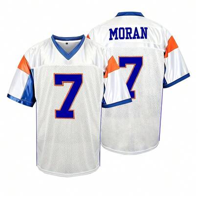 Alex Moran #7 White Mountain State American Football Jersey, Professional Sports American Football Jersey