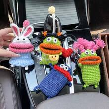 Handmade Knitted Quirky Monster Mouth Car Key Holder, Cute Sausage Mouth Key Pouch For Women - Multicolor - View 1