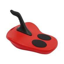 LYNICESHOP Snow Sled With Handles Red Winter Sled For Kids And Adults Durable Plastic Toboggan For Snowy Hills Backyard Sledding And Outdoor Winter Fun Holiday Gift (US Stock) Faster Delivery - Default - View 7