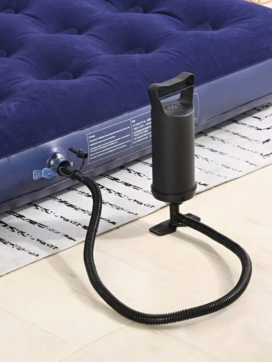 1pc Portable Manual Air Pump With 3 Sizes Nozzle Adapters, Suitable For Air Mattress, Swim Ring, Swimming Pool, Balloon And Boat - Multicolor - View 1