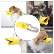 Anti Bite Duck Mouth Shape Dog Mouth Covers, Soft Duck Silicone Mouth Cover With Adjustable Strap, Small Medium Dogs Muzzle Masks Best For Prevent Barking, Biting, And Chewing - Multicolor - View 7
