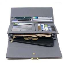 Cartera Mujer Moderna Billetera de Cuero con Monedero y Tarjetero (Azul),41117731 - Multicolor - Ver 5