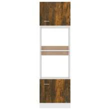 vidaXL Mikrowellenumbauschrank Lyon Räuchereiche 60x57x207 Cm Holzwerkstoff - Giallo - Visualizzare 5