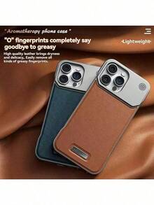 Aromatherapy Magnetic Case For Ihone 17 Pro Max/16 Pro Max/15 Pro Max | Frameless, Drop-Proof, Slim Bare-Metal FeelPremium Leather Aromatherapy Case For Ihone 17 Pro Max/16 Pro Max/15 Pro Max | Magnetic Charging, Heat DissipationAromatherapy Frameless Magnetic Case Compatible With IPhone 17 Pro Max | Drop-Proof, Slim Business Style - Navy Blue - View 11