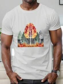 Camiseta Cotton Comfort Retro Wave Para Hombre Beach Ready - FYTX-242 - Ver 5
