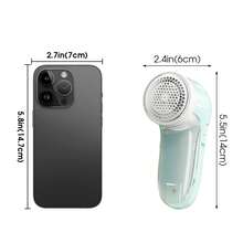Electric Lint Remover, Fabric Shaver, Clothes Defuzzer, 3-Blade Electric Lint Remover, Sweater Defuzzer, For Sofa, Fuzz, Pilling, Hair, USB Rechargeable - Multicolor - View 2