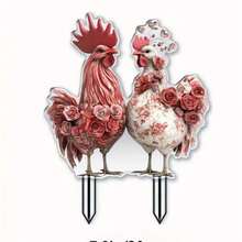 Happy Easter 2D Acrylic Garden , Bunny Family Yard Sign, Colorful Easter Egg Lawn Ornament, Spring Outdoor Waterproof Decor, Flat Weatherproof Holiday Garden Insert - A - View 6