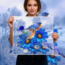 LaoJieYuan 2026 New Style Butterfly Birds And Flowers Printed Cross Stitch Kits DIY Hummingbird Pattern Embroidery New Fashionable Handmade Hanging Painting Craft Diy Kit Crafts Embroidered Embroidery Kit Cross Stitch Kits Crochet Kit Punch Needle Kit Sewing Accessories Sewing Kit Embroidery Thread Craft Kit Stitch Stuff Sewing Patterns Crochet Craft Supplies Embroidery Kit Beginners Sewing Pattern - Need to Embroider By Yourself, No Frame Included - View 10