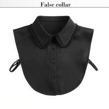 Elegant Women's Detachable Chiffon Pleated Ruffle Collar - Multifunctional Half-Shirt Style Undershirt Sweatshirt Dress Sweatshirt Blouse Collar, Machine Washable Polyester, Fashionable And Unique - Multicolor - View 10