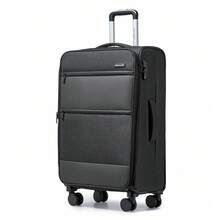 Suitcase 20 24 28 Inch 3 Piece Set Softside Luggage Cabin Carry On Check In Lightweight Spinner Wheels Tsa Lock Expandable For Travel - Black - View 14