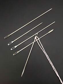 Household Drawstring Threader, Pants Belt Threader, Rubber Band Threader, Sewing Tool Drawstring Needle Threader - Long Needle - View 3