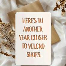 1pc Funny Birthday Greeting Card, Happy Birthday Card For Men, Mom Dad Husband Wife Birthday Card, 50 60 70 80 Years Old, Small Business Supplies, Thank You Card, Birthday Gift, Card, Unusual Item, Gift Card - Single Piece - View 4