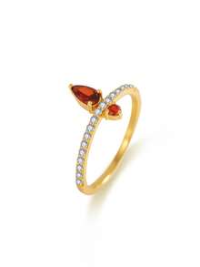 925 Sterling Silver Crown Ring, Versatile Daily Wear For Women, Stackable, Romantic Valentine's Day Gift - Yellow Gold - View 9