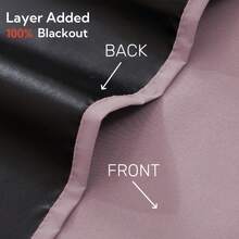 4pcs/Set Pink Blackout Thermal Curtain Fabric - 99% UV Resistant Polyester, Rod Pocket Hanging, Non-Bleachable Plain Weave, Bedroom Art Theme, Coated Blackout Thermal Insulation, Noise Reduction - Ideal For Bedroom, Farmhouse And School Deep Sleep, 80gsm - Pink - View 6