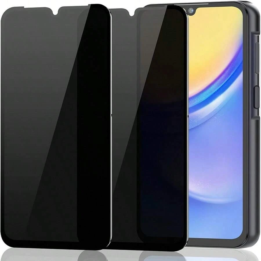 2 Packs Screen Protector Compatible With Samsung Galaxy A17/A16/A26/A36/A56/A15/A25/A05s/A05/A14/A24/A34/A54/A04e/A04/A04s/A13/A23/A03/A13/A14/4G/5G,HD Tempered Glass, 9H Hardness Case Friendly Ultra Resistant Waterproof Shockproof Anti-Fall Anti-Fall Scratch Resistant Anti-Fingerprint Full Cover Screen Protection Essentials, Applicable To Daily Shield, Office, Home Daily Shield Office Home Phone Screen Protector Phone Accessories - Black - View 1