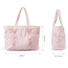 Bolso Tote Para MujerBolso Bandolera Con Hebilla Para Esterilla De Yoga Adecuado Para Gimnasio Lugar De Trabajo - Rosa - Ver 6