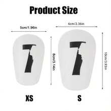 [Professional Shin Guards] Lightweight Professional Soccer Training Shin Guards, 1 Pair | Impact Reduction Buffer Protective Equipment - Blue PET Material, Hand Wash/Dry Clean - Number 7 - View 3