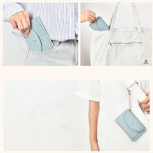 Women's Coin Purse Card Holder Commuter Wallet Credit Card Case Key Chain Pouch Synthetic Leather License Holder Double-Sided Fashion Coin Wallet Card Holder Slim For Women Money Wallet Mini Wallet Purse Wallet Small Wallet Wallet Keychain Card Wallet Key Holder Fairycore - Multicolor - View 6