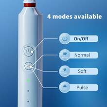 Orinatola Kids Electric Toothbrush, Comes With 4 Brush Heads, USB Rechargeable, 3 Cleaning Modes, Includes Travel Case And Cartoon Stickers, Built-In 600mAh Battery, Suitable For Children 3+ Years Old - Multicolor - View 10