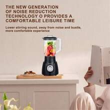 SOKANY 185 Multi-Function Juicer, Cold Press Juicer. Comes With Grinding Cup, 2-In-1 Blending And Grinding Function. 2-Speed Temperature Control, High Power, 1.6L Large Capacity. Suitable For Juicer/Cooking Machine/Food Supplement Machine/Ice Crusher/Coffee Bean Grinder. - EU C Type Plug(220-240V) - View 6