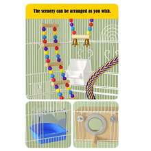 Jaula Extra Alta de 100 cm para Loros, Cacatúas y Agapornis - Aviario Multinivel con Malla de Alambre Soldado, Amplio Área de Vuelo, Base Robusta - Ideal para Hogar, Veterinaria o Cría - Fácil Montaje y Limpieza, Diseño Elegante, Construcción Duradera, Hábitat para Aves, Amantes de las Aves - H - Ver 8