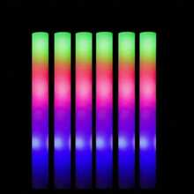 CamelParty 103PCS LED Foam Glow Sticks, Glow Sticks Bulk Party Pack With 3 Modes Colorful Flashing, Glow In The Dark Party Supplies, Light Up Foam Sticks For Wedding, Glow Party, Birthday, Raves, Concert,Halloween,Christmas - Màu xám đen - Xem 1