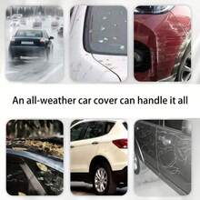 1pcs Universal Car Cover - Protect Your Car From Sunlight, UV Rays, Fallen Leaves, Dust, And Scratches By Providing Full Coverage, Keeping Your Car Clean. - One - View 6