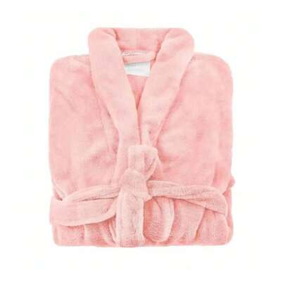 Roupão de Microfibra Plush Aveludado Adulto Toque Macio Grosso Unissex
