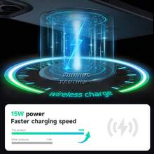 FOX WOLF 1 Black Wireless Charging Phone Holder 15WCNC+ABS Plastic Suitable For BMW R1200 R1250 R1300 F750 F700 F850 F800 GS ADV - A - View 5